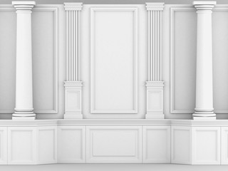 белые колонны в классическом стиле