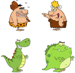 Prehistoric Cartoon Characters Collection