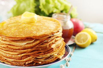 golden pancakes