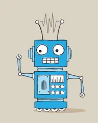 Poster Cartoon robot © zsooofija
