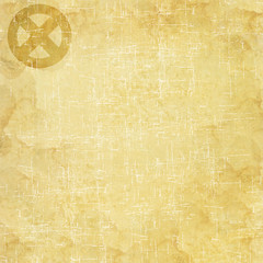 Fototapeta premium Label icon on old paper background