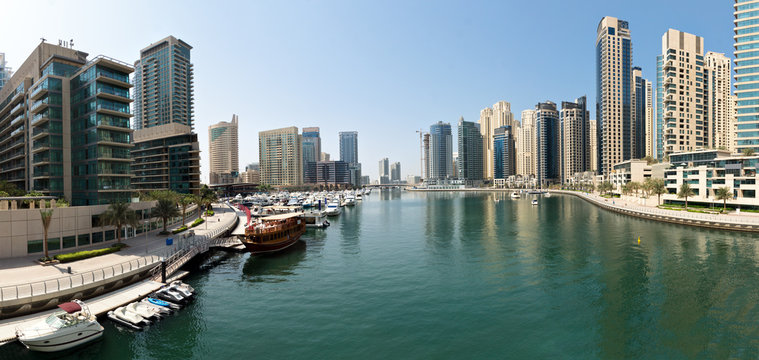 Dubai Marina from Bridge