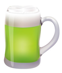 聖パトリックの祝日のための緑のビール