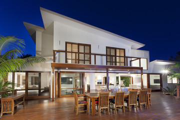 Luxurious home with outdoor entertaining area