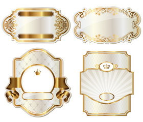 set of 4 luxurious labels