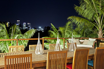 Outdoor entertaining area