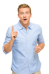 Happy man Has an idea