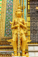 Obraz premium Guardian of Phra Mondop at Wat Phra Kaew in Bangkok, Thai