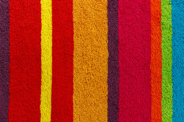 Texture of multicolor beach towel as a background.