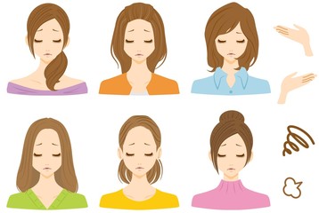 女性　複数　困る