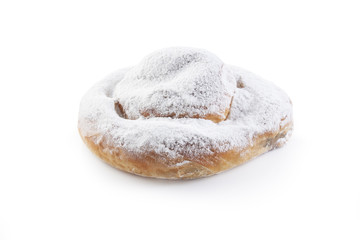 Ensaimada stuffed with cream