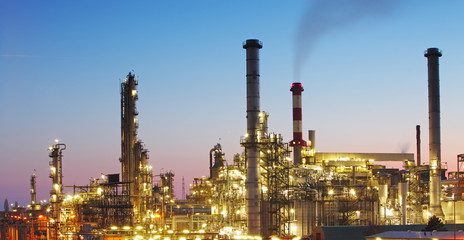 Obraz na płótnie Canvas Indutry - Oil i fabryki gazu - rafineria Chemical