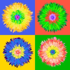 Printed roller blinds Pop Art Pop art flower, vector Eps 10 illustration.