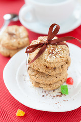 shortbread cookies with sesame seeds