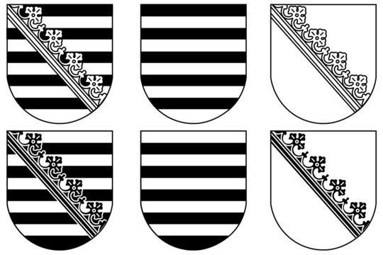 Wappen Sachsen - Rautenkranz