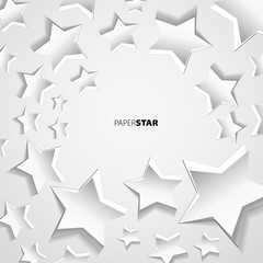 Paper white Stars background