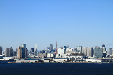 Obraz premium 東京タワーと高層ビル