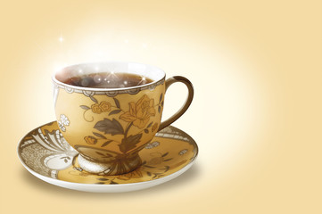 Elegant cup with a magic potion