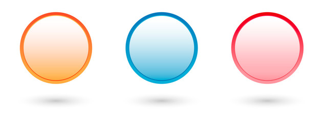 glossy button set