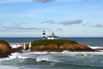 Vista del Faro de Ribadeo - Lugo - Galicia - España