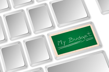 my budget on blackboard © Andrei