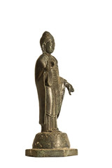 Bouddha debout statue bronze