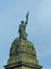Fototapeta na wymiar The memorial statue of Prince Willem Frederik of Oranje Nassau