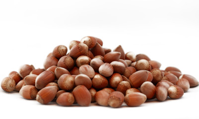 Tasty hazelnuts, close up