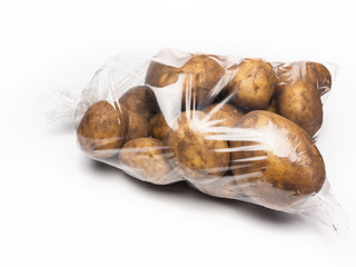 Kartoffeln im Plastiksack