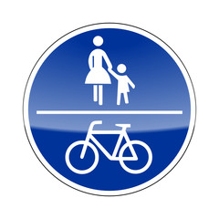 verkehrszeichen v2 gehweg radweg I