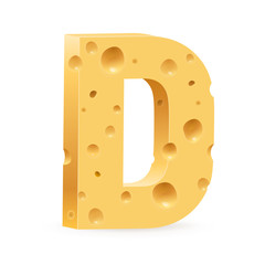 Letter made of Cheese