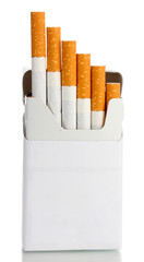 Box of cigarettes, isolated on a white