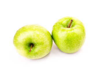 Fresh green apples
