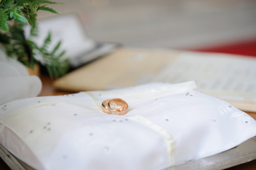 Ring Bearer Pillow with Wedding Rings