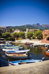 Fototapeta na wymiar Beautiful village of Erbalunga, Corsica, France