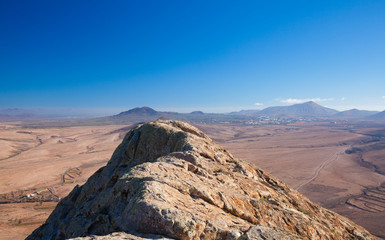 Fuerteventura, view  from Tindaya
