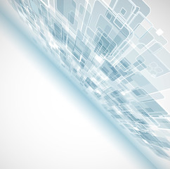 abstract light cube computer technology business background