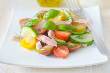 salad with vegetables