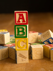 Wooden Alphabet Blocks