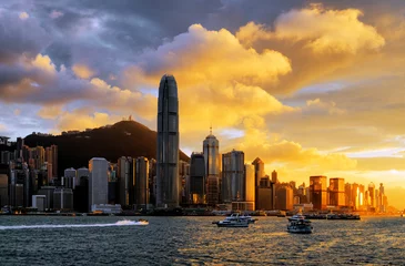 Zelfklevend Fotobehang Hongkong © efired