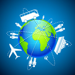 Fototapeta premium World Transport