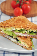 Vollkornsandwich mit Tomate