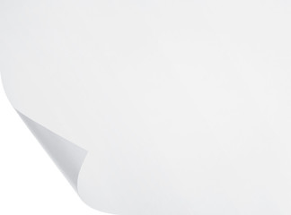 blank paper sheet on white background