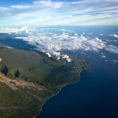 Fototapeta na wymiar Widok z lotu ptaka Reunion