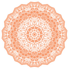 Vector round decorative design element