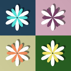 Daisies of different colors