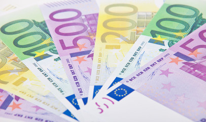 Diverse Euro Banknoten