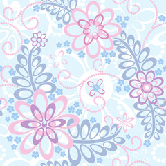 Seamless floral background: Forget-me-not