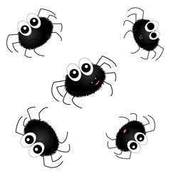 Vector seamless spider pattern