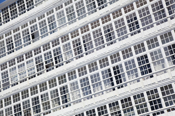 Fototapeta premium Windows of La Coruña, Galicia, Spain